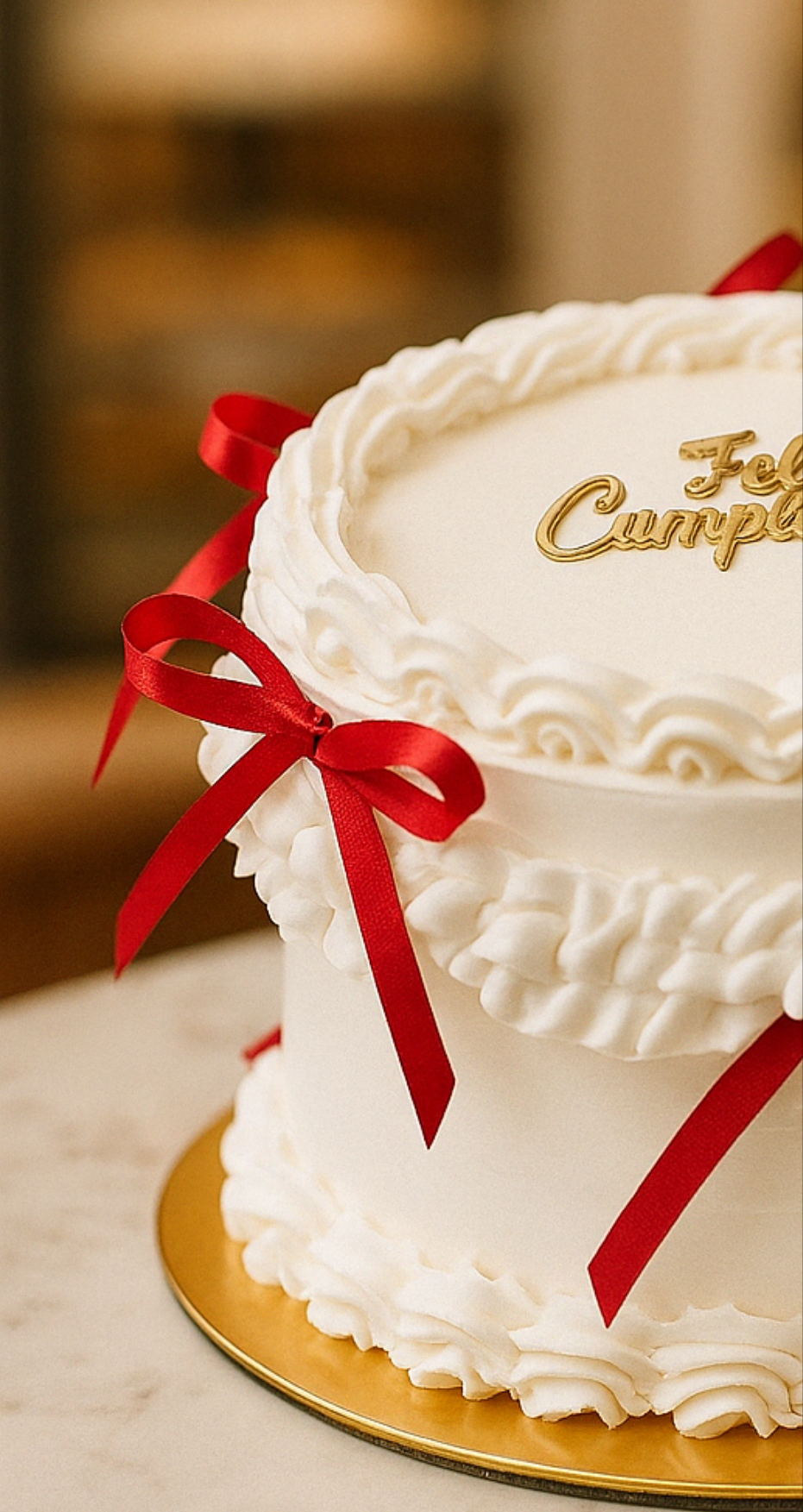 Tarta "coquette" o "vintage"