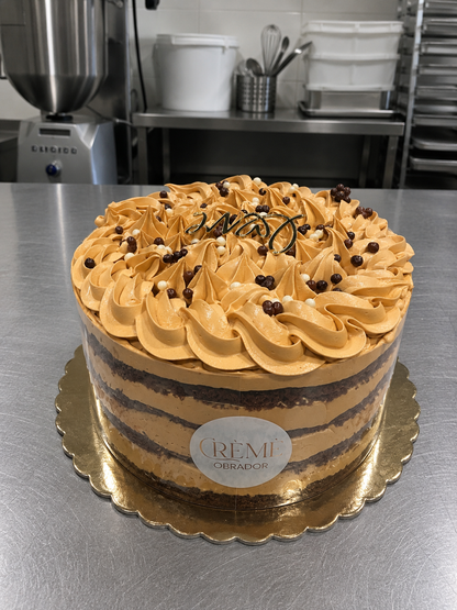 Tarta naked de dulce de leche