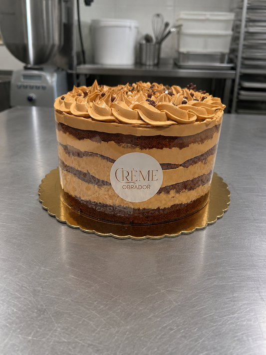 Tarta naked de dulce de leche