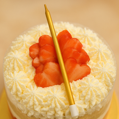Tarta naked fresas o frambuesas con nata