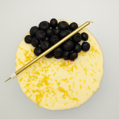 Tarta naked de arándanos y crema de queso