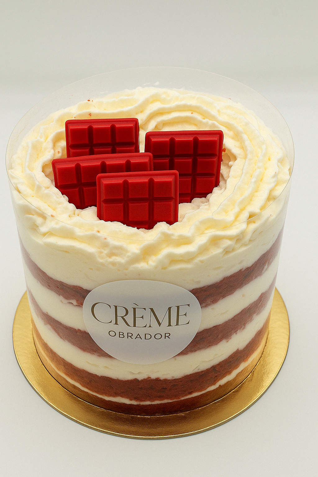 Tarta naked red velvet